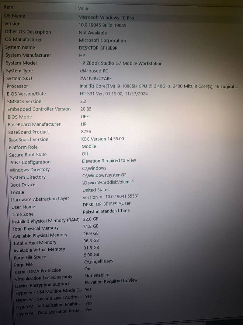 I9 HP ZBook Studio G7 | 4GB NVIDIA | 10th Gen(H) | 32/1TB SSD 11