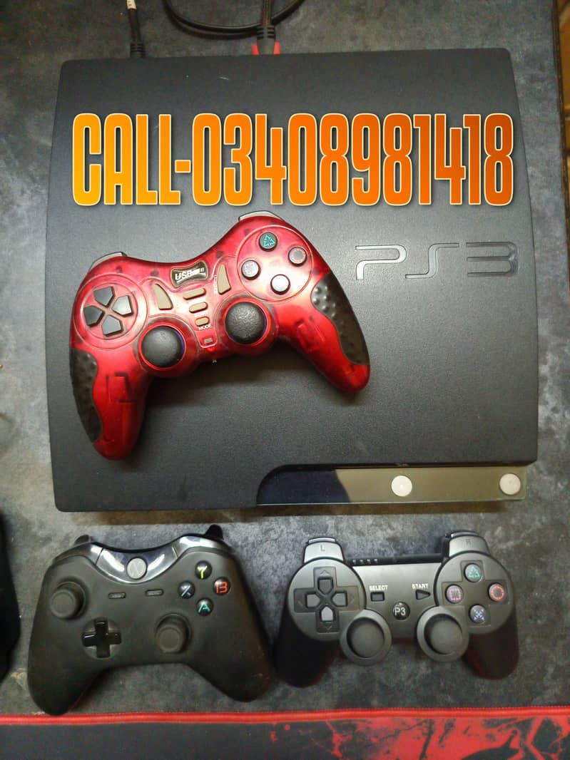 PS3 500GB WITH 25 GAMES INSTALLED 1 CONTROLLER CALL-03335635777 0