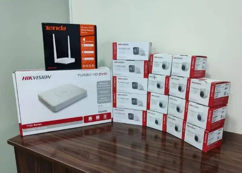 cctv | 4 Cameras Complete Package | Dvr | Security Camera | Hikvision 0