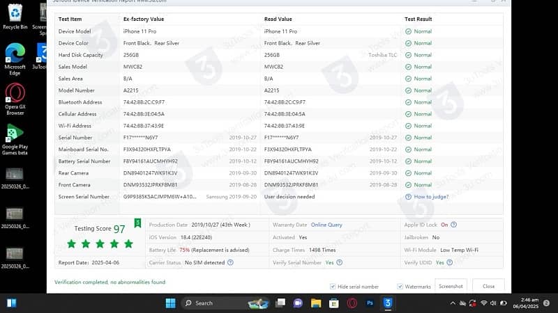 iPhone 11 pro 256GB Factory Unlock with box 8