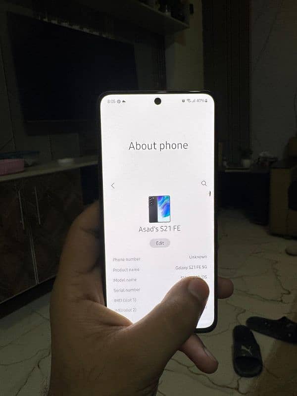 SAMSUNG S21FE NON PTA 256 GB PIN DOT BACK RUFF CONDITION 10\8 8