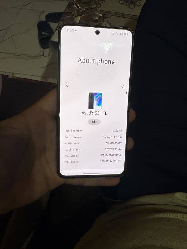 SAMSUNG S21FE NON PTA 256 GB PIN DOT BACK RUFF CONDITION 10\8 9