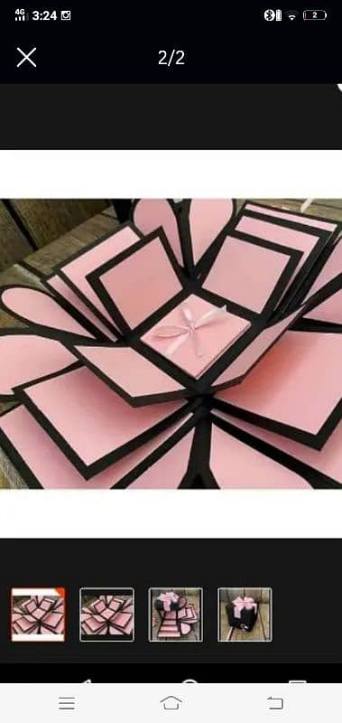 birthday photo album gift box