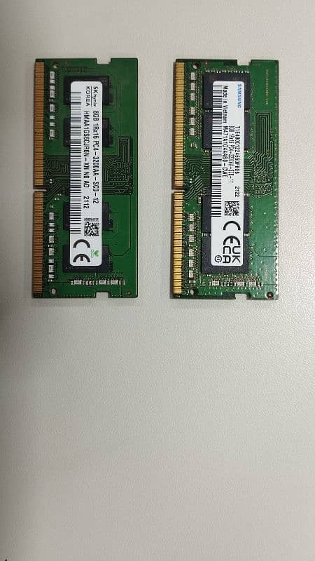 DDR4 SODIMM 3200MHZ 8 GB Modules Samsung and SK Hynix 0