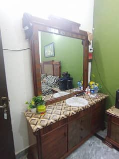 wooden bed