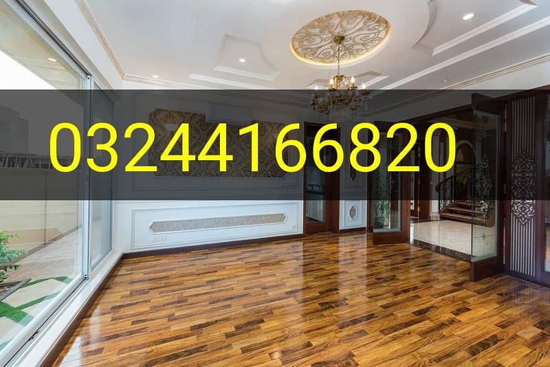 Home Wallpaper, Fluted panels, Wooden Floor, blinds interior,vinyl 5