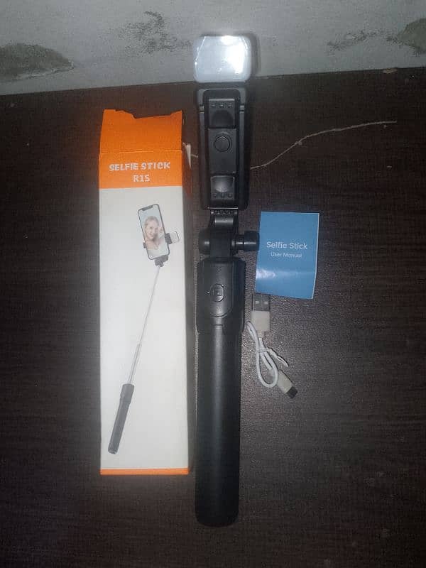 Original 4 in 1 selfie stick with light | For Vlogging  photography 3