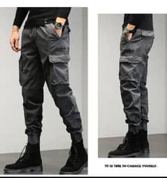 Men's Casual Cargo Trousers Pants 6 Pockets