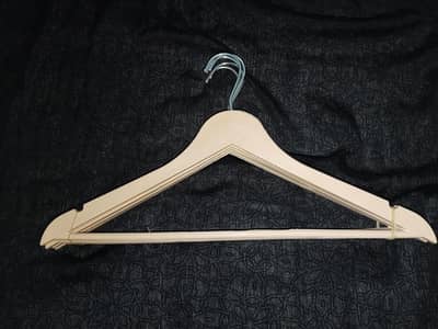 cream colour wooden hanger best  quality