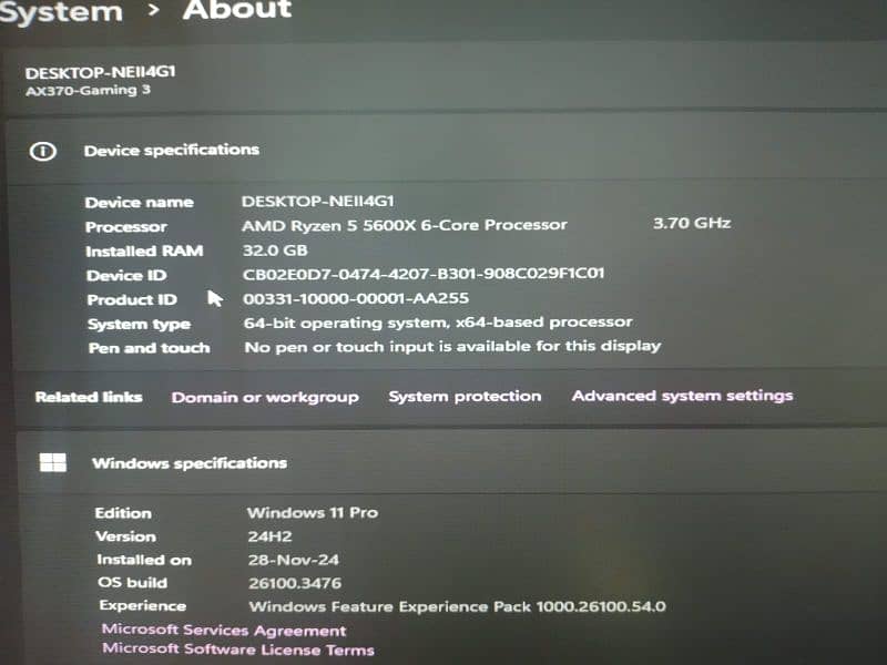 Gaming pc ( Ryzen 5600x with RX 5700xt) 1