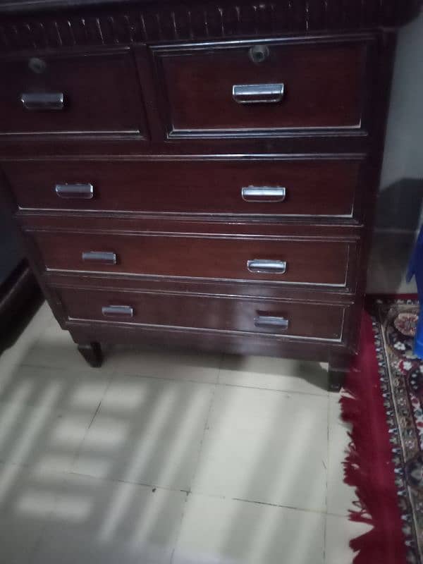 Wooden 5 Drawers Chester Table, cabinet, Cupboard, safe 6
