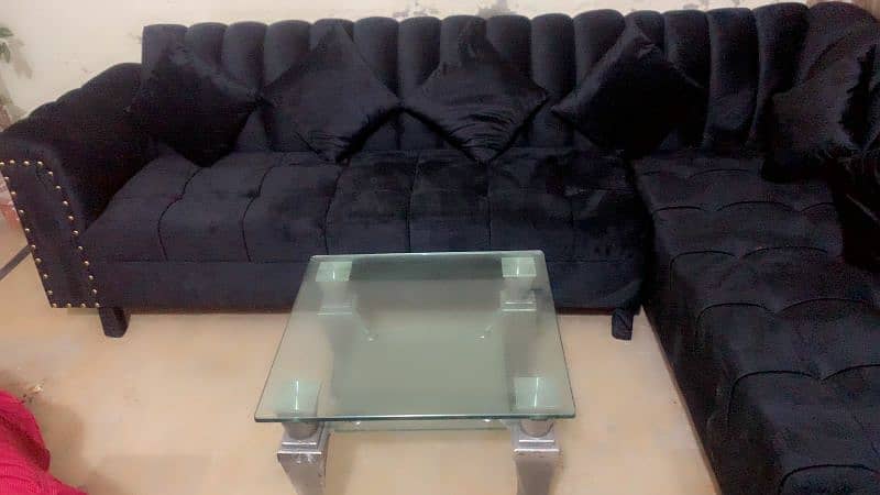 L shape sofa set 0