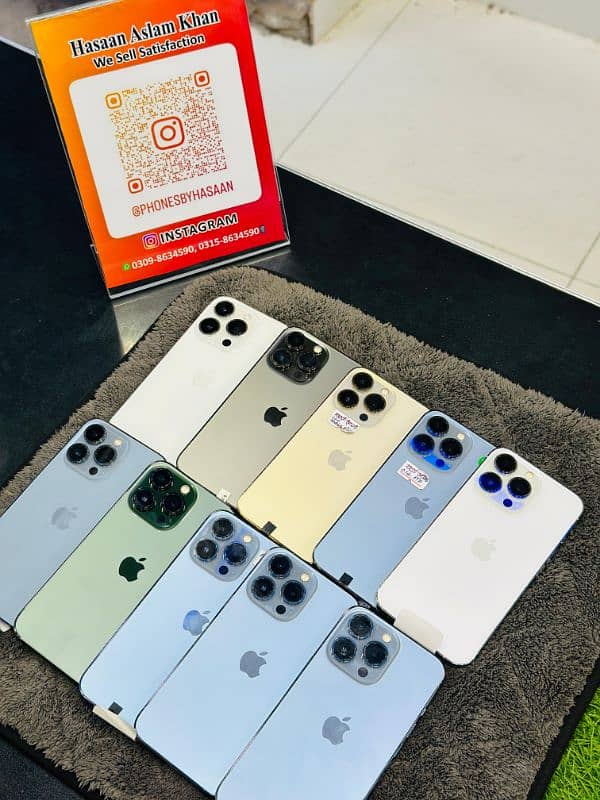 IPHONE 14 PRO & 13 PRO 128GB/256GB OFFICIAL PTA APPROVED STOCKS 0