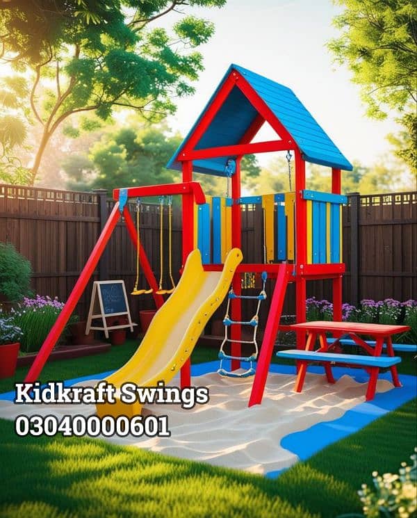 Slides, Swings, Seesaw, Merry go round, Jungle gym, Monkey bar,Climbe 11