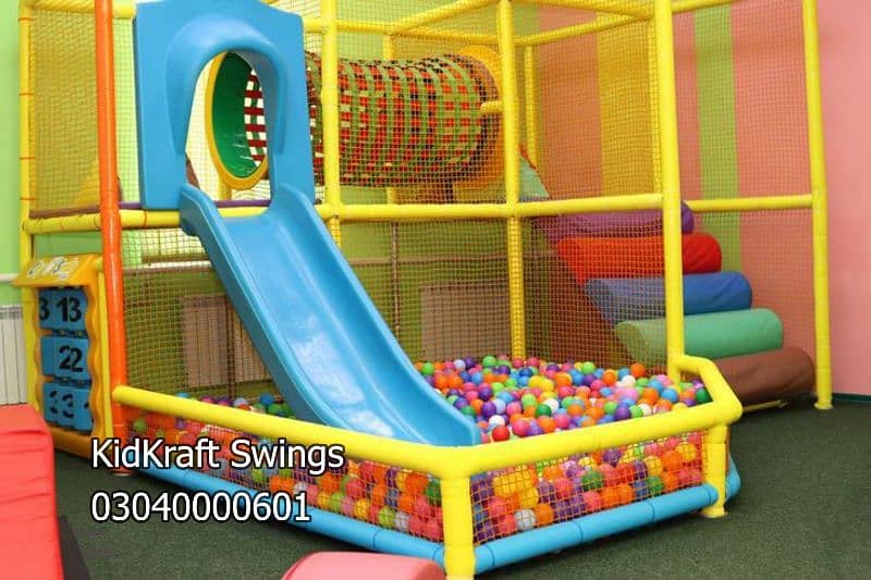 Slides, Swings, Seesaw, Merry go round, Jungle gym, Monkey bar,Climbe 16