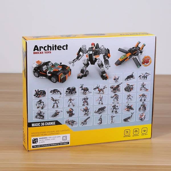 256PCS Architect Magic 36-In-1 Ultimate Building Block Set 5