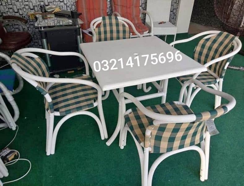 OUTDOOR GARDEN UPVC RATTAN FURNITURE SOFA SET CHAIRS TABLE UMBRELLA 6