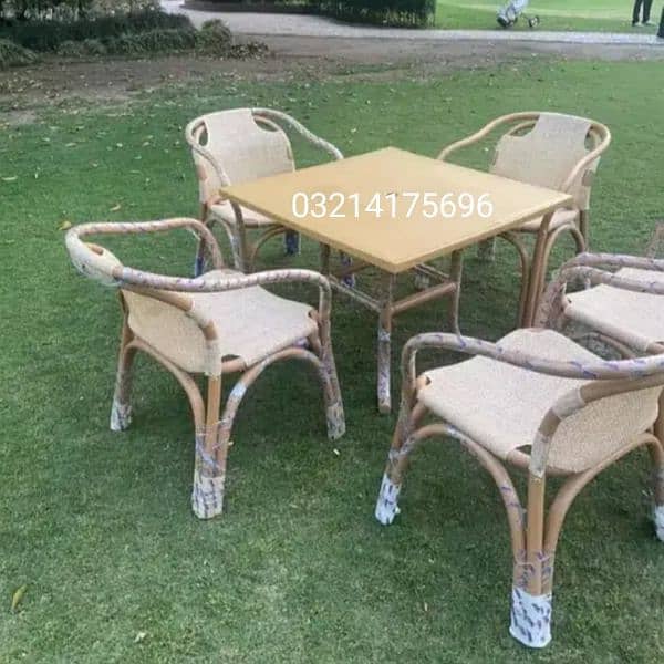 OUTDOOR GARDEN UPVC RATTAN FURNITURE SOFA SET CHAIRS TABLE UMBRELLA 8