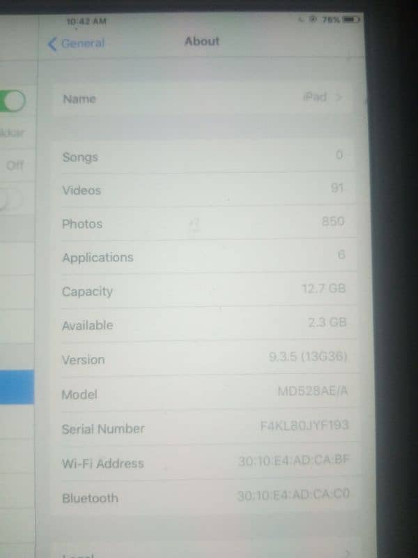 iPad A5 MINI 1 GENERATION 16GB 2