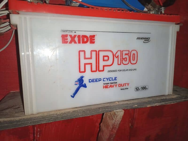 EXIDE HP 150 12V 100AH 15 Plates with charger 1