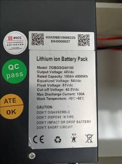 Lethium ion battary pack