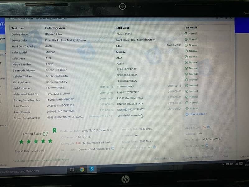 Iphone 11 pro Pta Approved 10