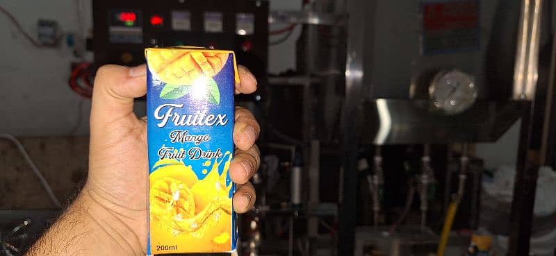 Tetra Pak and Bottle juice Filling Packing Machine in SS Plant 14