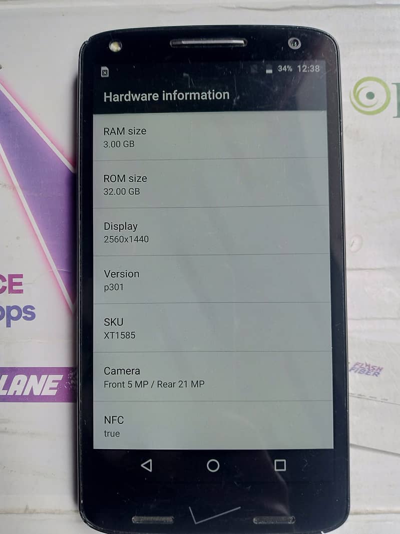 Motorola Droid Turbo 2 Ful HD Display 5.4" Storage 3/32GB PTA Approved 1