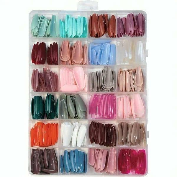 multicolor stick on artificial nails _576 pcs of Endless  creative 1