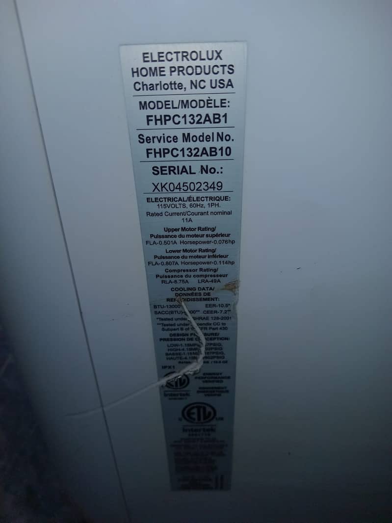 Portable AC 1 Ton Branded American Lot 4