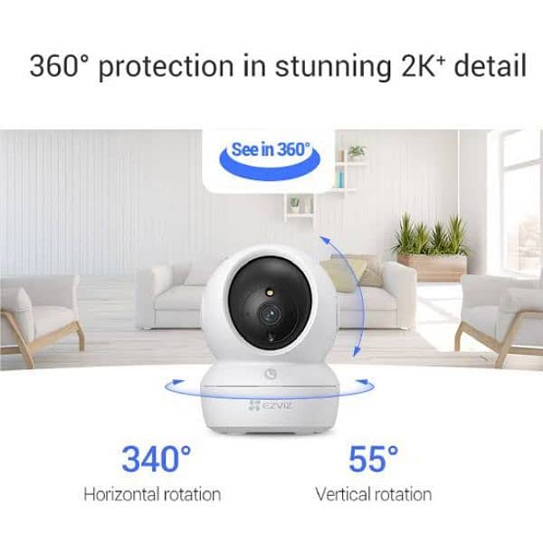 Ezviz H6c Pro 1080p Type-C Pan & Tilt Smart Home Camera 6