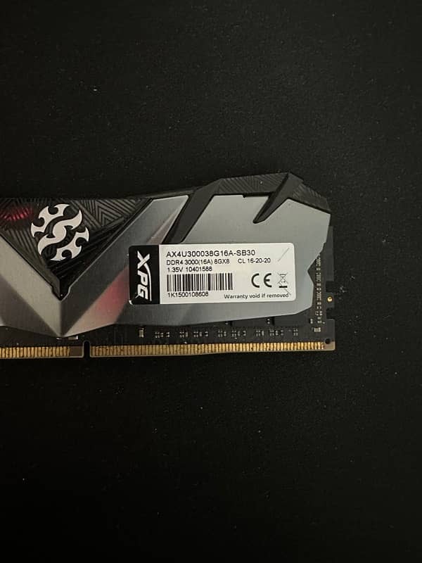 XPG DDR4 Ram 8gb 3000mhz 0