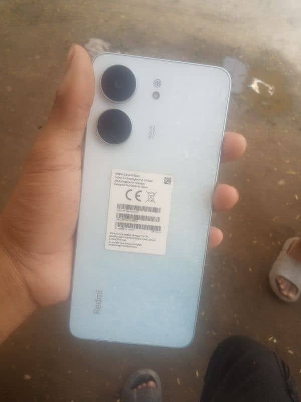 redmi 13c 6gb ram 128gb memory cover or charger bhi sat ha 3