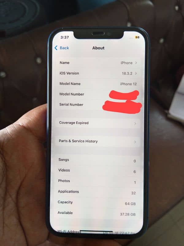 I phone 12 jv non active non pta battery 88% 10/10 exchange possible 2