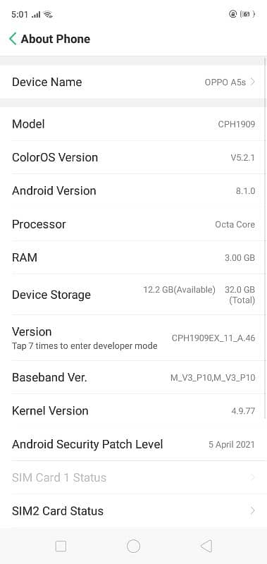 oppo A5s 8
