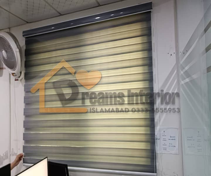 Office Blind,window Blind. remote control blind,zebra blind. rollar 3