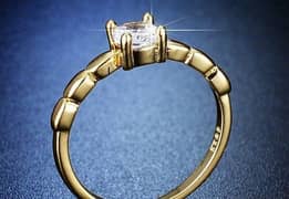 Artificial Gold-diamond Ring