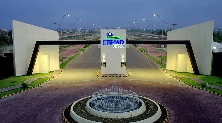 One Sided Open 10 Marla Commercial Plot Are Available For Sale In Etihad Town Lahore 1