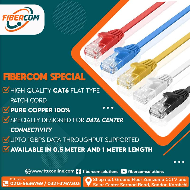 CAT6 Flat Type Patch Cord 0