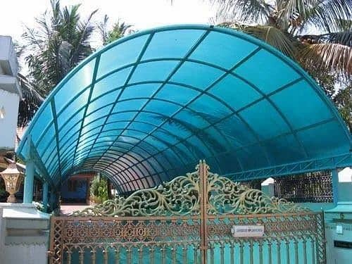 Tensile Shades | Car parking shade | PEB Sheds | Pvc Tensile shades 7
