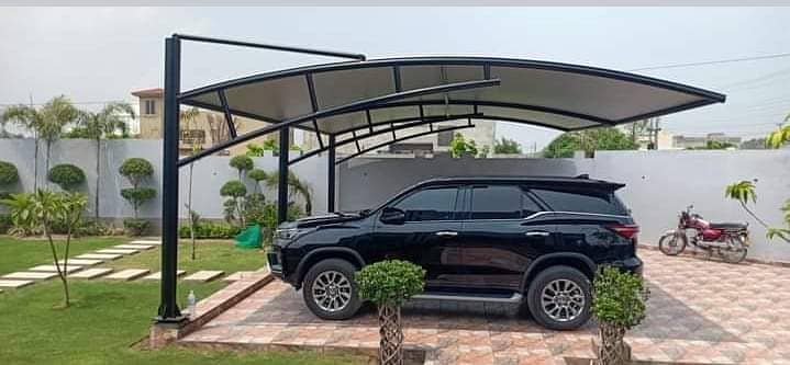 Tensile Shades | Car parking shade | PEB Sheds | Pvc Tensile shades 0