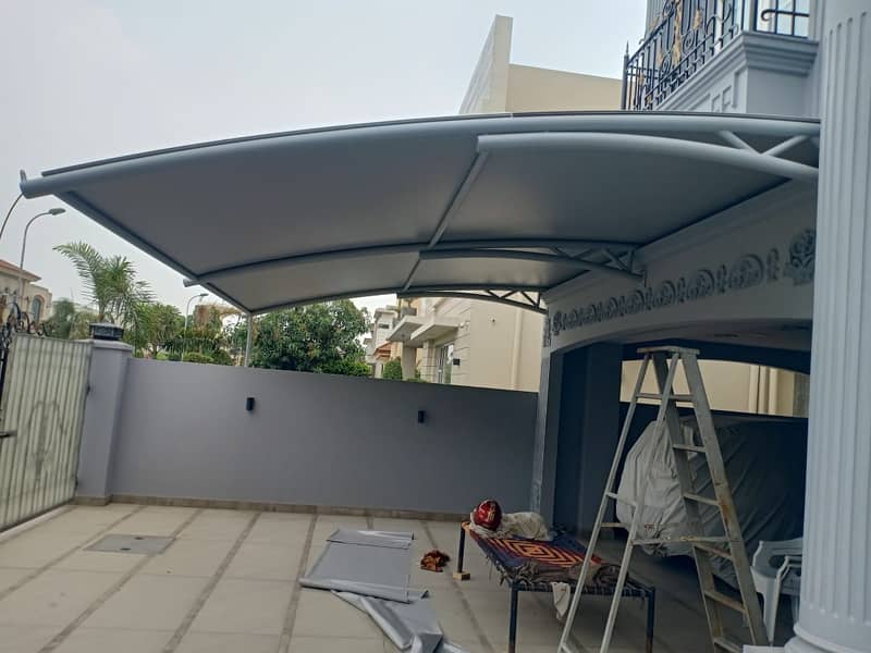 Tensile Shades | Car parking shade | PEB Sheds | Pvc Tensile shades 12