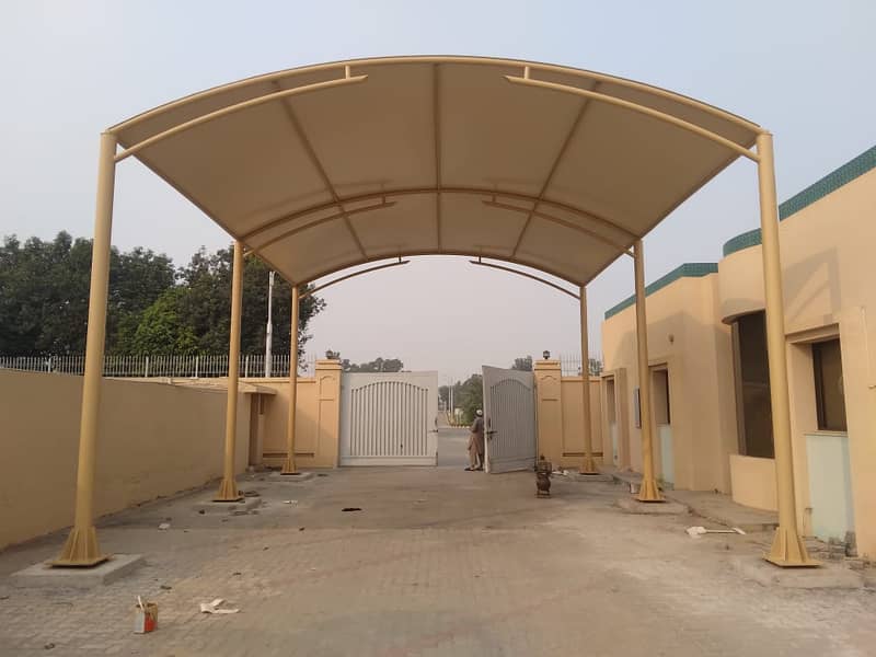 Tensile Shades | Car parking shade | PEB Sheds | Pvc Tensile shades 14