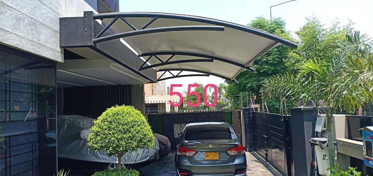 Tensile Shades - Pvc Tensile -  Car parking shade - PEB Sheds - shades 9