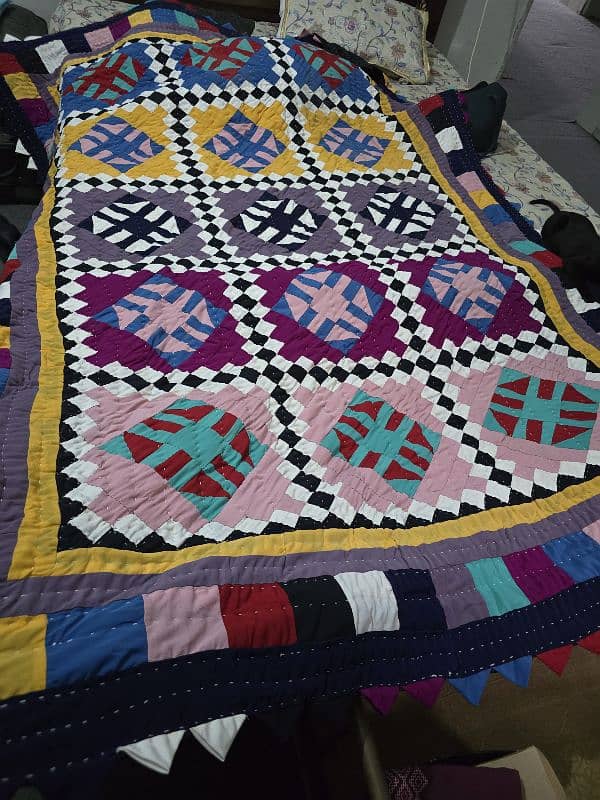 MORA Blanket and Sindhi Handmade Heavy Rilli and blanket for sale 4