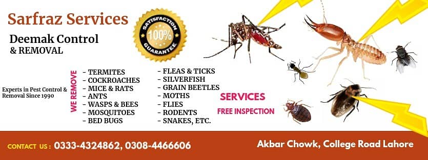 Pest Control/Termite Control/Fumigation Spray/Deemak Control Services 0