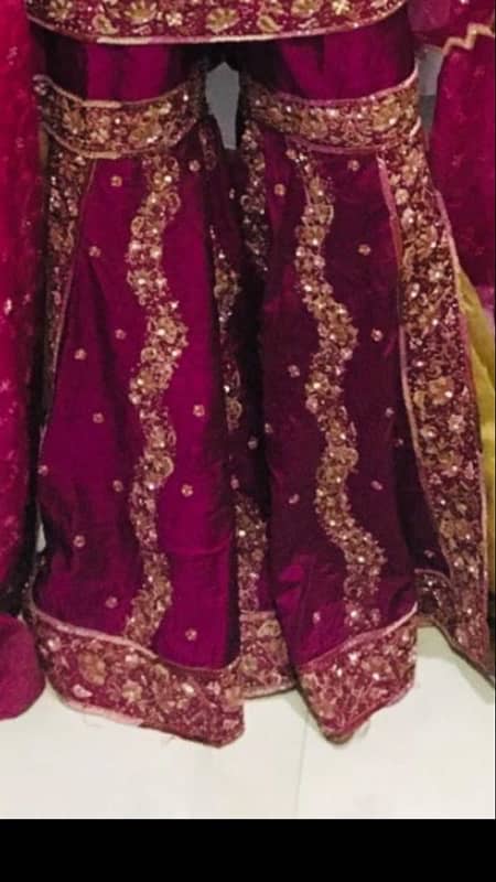 wedding clothes one dress medium by Sonia azhar one sherara mijenda 3