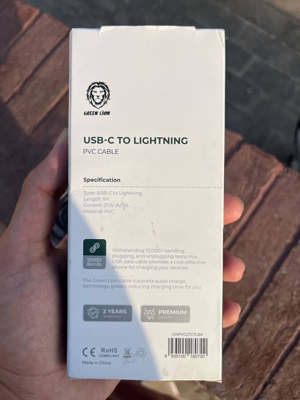 Iphone original cable 100% MFI USB C to Lightning ( GREENLION Brand ) 6