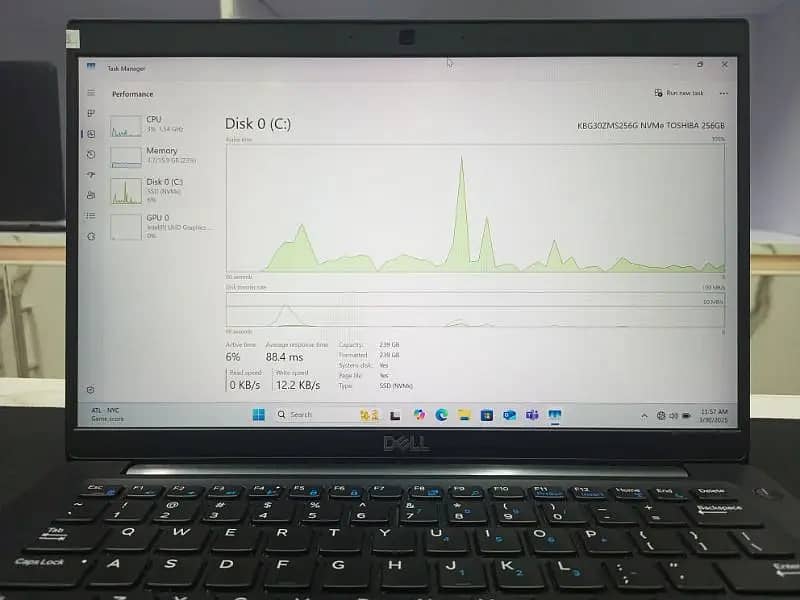 Dell Latitude Laptop 7390 core i7 8th Gen 16/256 gb 6