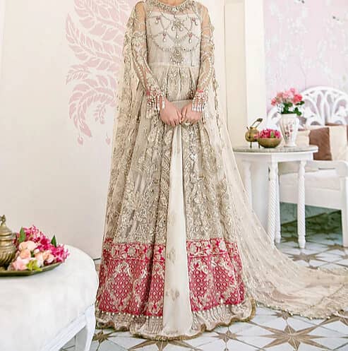 Waleema Maxy Embroidered Net 3-Piece Suit sale 180,000 only 2